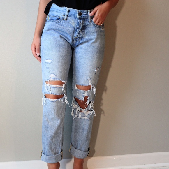 Abercrombie \u0026 Fitch Jeans | Abercrombie And Fitch Distressed Boyfriend Jean | Poshmark